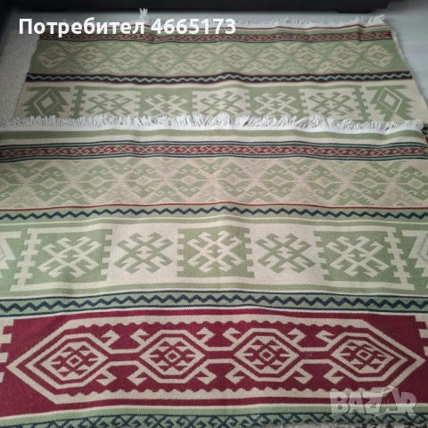 Килим с ресни / двулицев , снимка 6 - Килими - 54110890