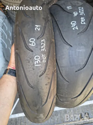 130 60 21  Michelin 240 40 18 Harley-Davidson гуми за чопър , снимка 3 - Гуми и джанти - 50142519