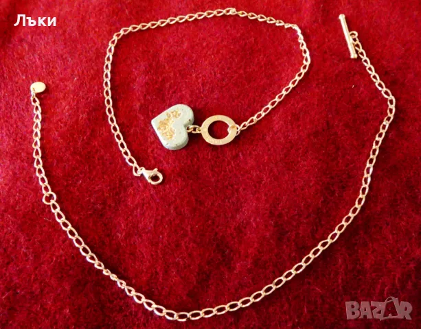 Марково сребърно колие 925,гривна,розово злато. , снимка 3 - Колиета, медальони, синджири - 47293705