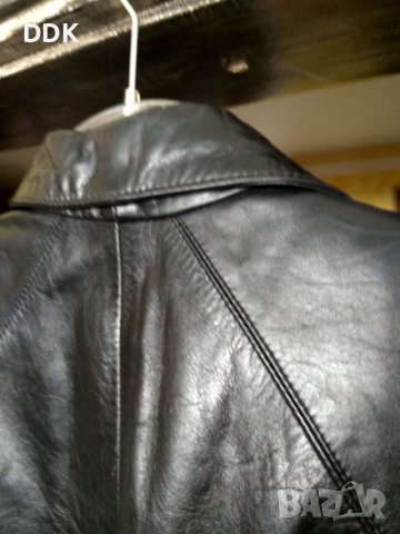 Кожено дълго манто-перфектно с-ние, снимка 5 - Палта, манта - 39282210