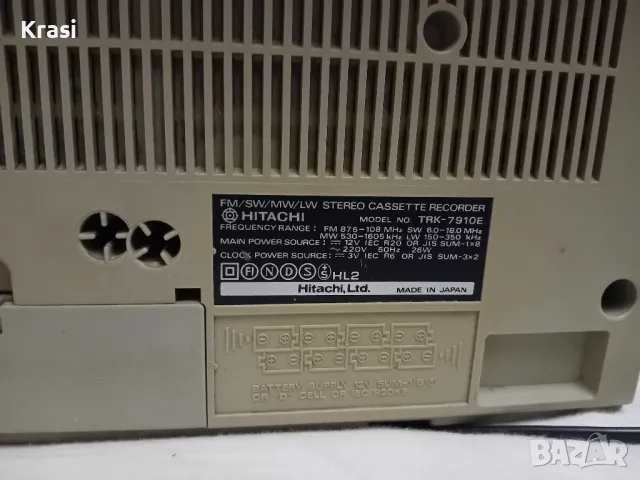 Hitachi TRK-7910E/EZ, снимка 9 - Радиокасетофони, транзистори - 49361969
