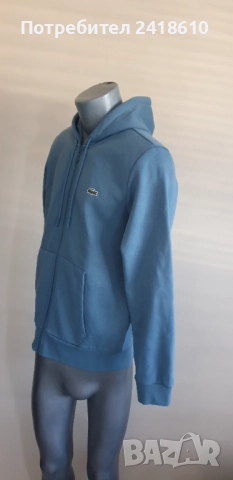 Lacoste Classic Fit  Full Zip Hoodie Mens Size 4 - M НОВО! ОРИГИНАЛ! Мъжка Качулка с цял цип!, снимка 7 - Спортни дрехи, екипи - 51572174