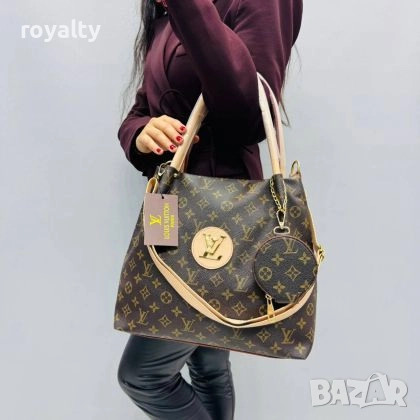 Louis Vuitton Дамска Кафява Чанта , снимка 3 - Чанти - 52651879