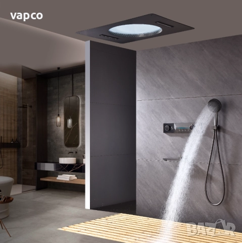 Дизайнерска душ система с таванен душ за вграждане Design D42, снимка 6 - Душове - 51488871