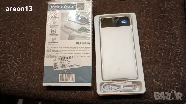 Външна батерия power bank 10 000 mA, снимка 3 - Аудиосистеми - 48680311