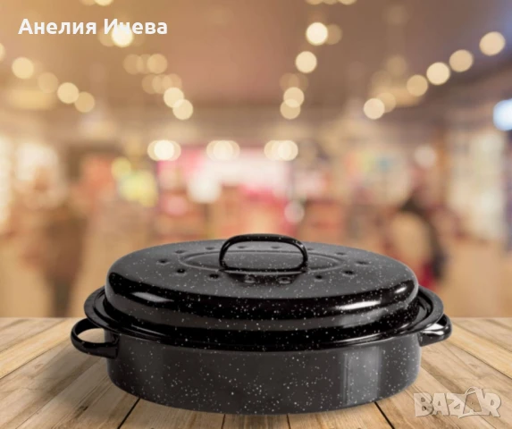 Ростер с мраморно покритие, снимка 2 - Съдове за готвене - 51050108