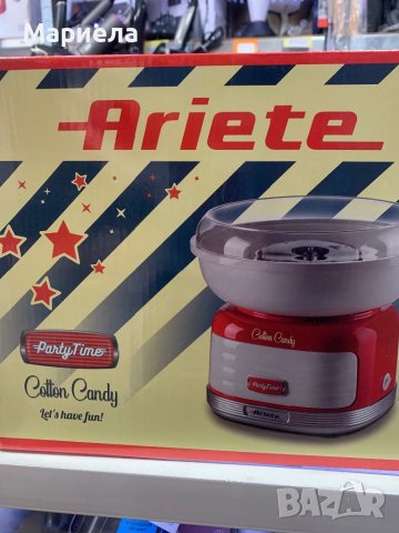 Нова Машина за захарен памук Ariete / Машина за памучна ВАТА ARIETE 2973, снимка 2 - Други - 44172802