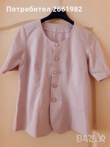 Стилно сако - пепел от роза, снимка 1