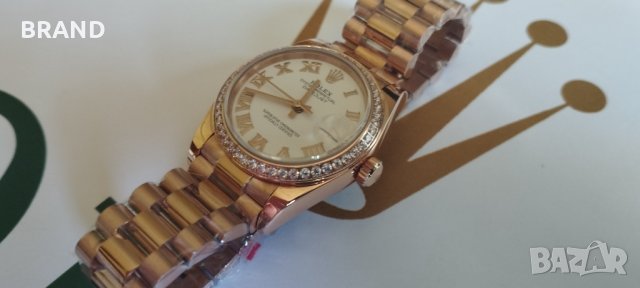 Дамски часовник ROLEX Oyster DATEJUST 31мм механичен клас 5А+, снимка 4 - Дамски - 36991108