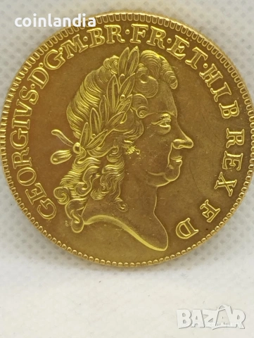 позлатена Английска монета репродукция 