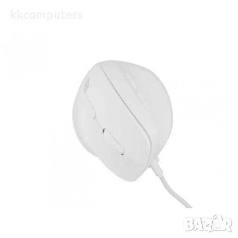 Natec Vertical Mouse Crake 2 Pro Жична оптична мишка- 12800DPI, RGB, 6 бутона, Бяла, снимка 8 - Клавиатури и мишки - 52807512
