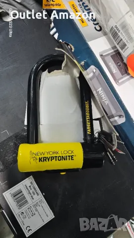 Kryptonite New York Standard U-образна брава за гъвкава рамка - жълта - със стандартна скоба

, снимка 2 - Аксесоари за велосипеди - 48754465