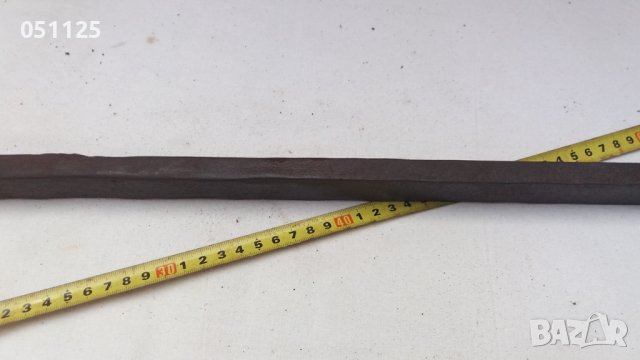 масивен възрожденски кован лемиш, инструмент секач, снимка 15 - Антикварни и старинни предмети - 38017249