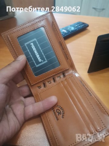 Портфейл естествена кожа, снимка 2 - Портфейли, портмонета - 38545381