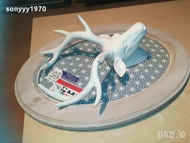 елен с рога в рамка-made in france-55х40х15см, снимка 15 - Колекции - 29842405