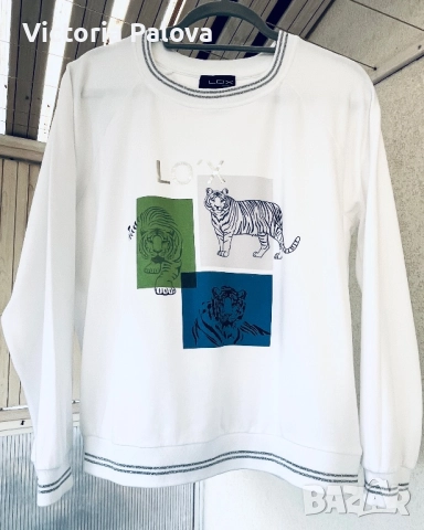 Свитшот с тигрови принтове  LOOXENT PETER HAHN, снимка 6 - Блузи с дълъг ръкав и пуловери - 52434241