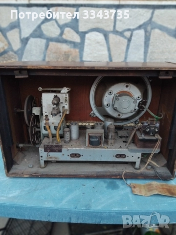 Старо дървено лампово радиоSABA VILLINGEN W II 1952г., снимка 8 - Антикварни и старинни предмети - 52369656