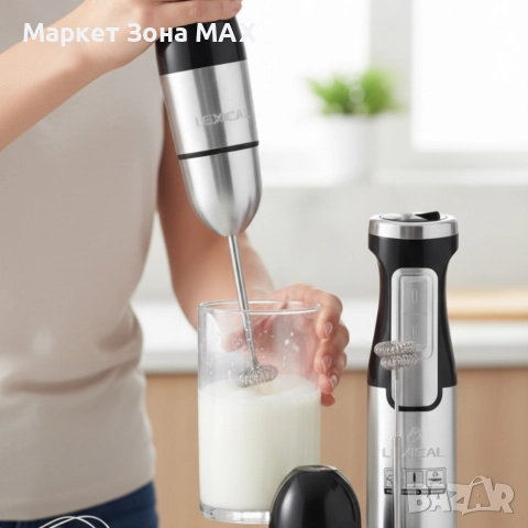 Мощен ръчен блендер Lexical-LHB-1666 6-в-1: Пасиране, разбиване и повече с 800W мощност, снимка 3 - Блендери - 52874829