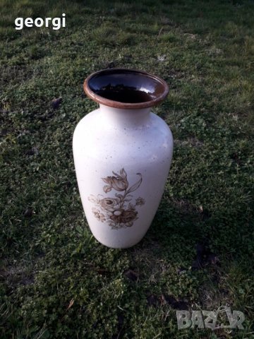 Голяма немска керамична ваза , снимка 10 - Вази - 31405064