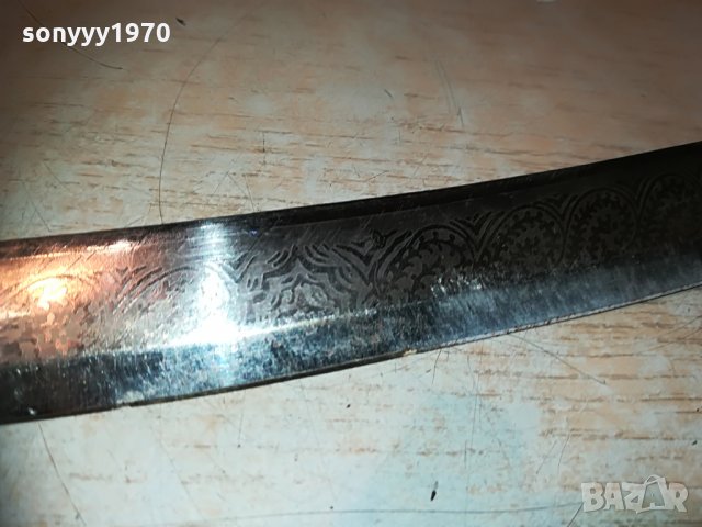 поръчан-колекционерски меч 60см-мед/месинг-внос швеицария, снимка 8 - Антикварни и старинни предмети - 29779552