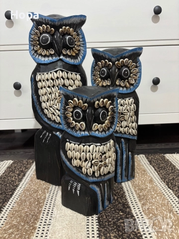 Бухал от дърво, снимка 5 - Декорация за дома - 52659455