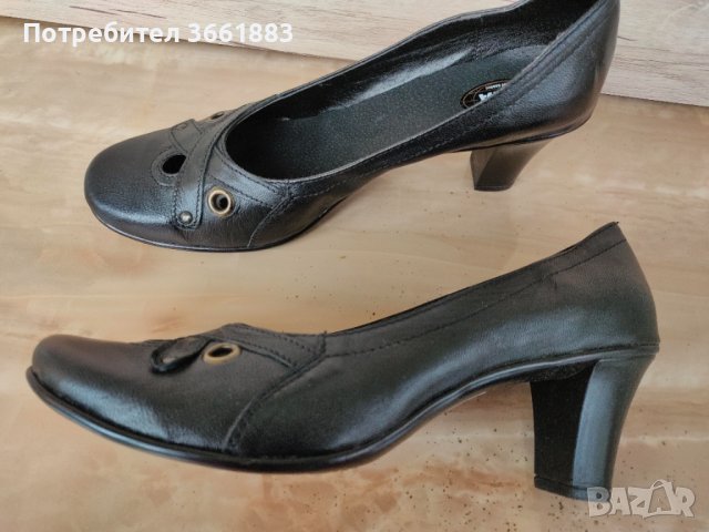 Нови кожени бълг. обувки, снимка 4 - Дамски обувки на ток - 39909409