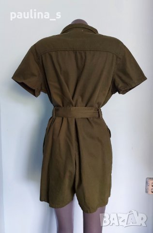 Зелен дънков гащеризон "Denim and Co." / голям размер , снимка 5 - Гащеризони - 36831556