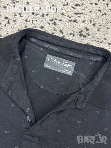 Мъжка тениска с яка CALVIN KLEIN. Размер S, снимка 2 - Тениски - 53124667