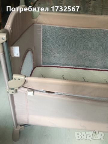 Швейцарско бебешко легло на две нива и сгъваема страница, снимка 3 - Бебешки легла и матраци - 51850407