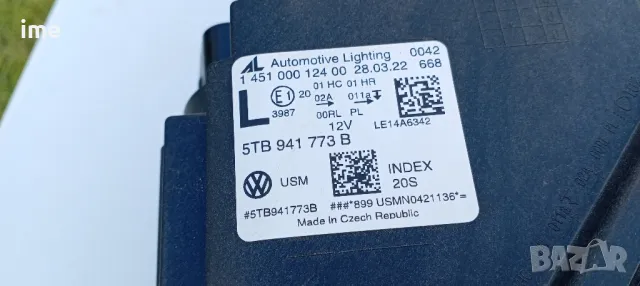 Ляв фар за VW Touran FULL LED от 2015г 5TB941773B. Оригинален. Счупени две крачета, снимка 17 - Части - 49830471