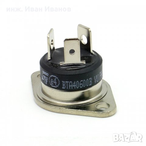 BTA40-600B индустриален триак 600V 40A в изолиран корпус RD91, снимка 2 - Друга електроника - 31709903