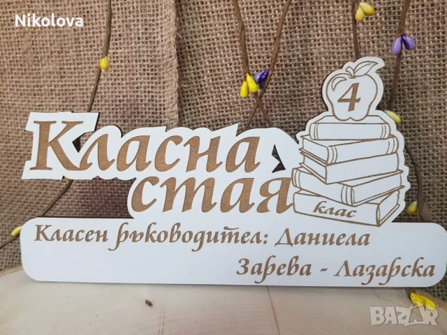 Табела за класна стая с персонален надпис, снимка 6 - Други - 51354312
