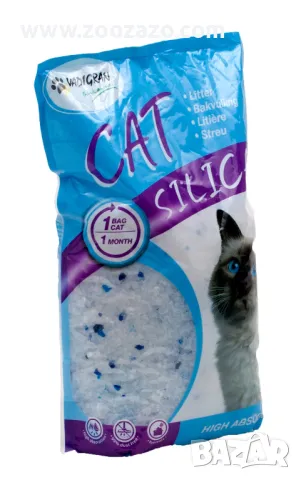 Силиконова силно абсорбираща котешка тоалетна, 2,25кг. - 5л. - Модел: 4925, снимка 3 - За котки - 49920305