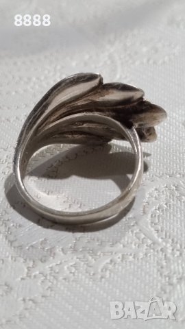 Красив сребърен пръстен 925 проба , снимка 5 - Пръстени - 44297607