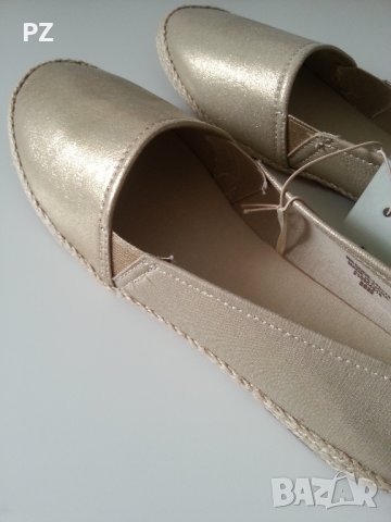 Нови златисти обувки, номер 40, с етикет, снимка 2 - Дамски ежедневни обувки - 37785766