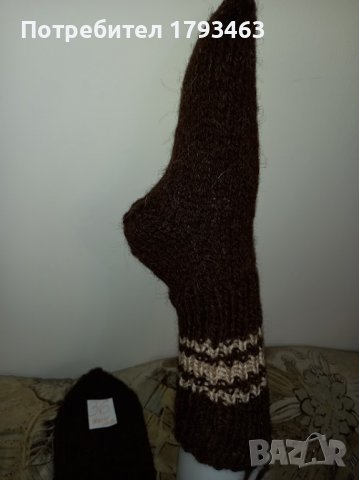 Ръчно плетени вълнени чорапи размер 36, снимка 2 - Други - 38594391
