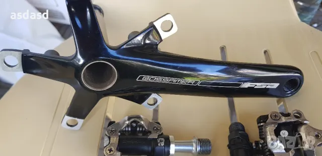 Курбел FSA Gossamer, педали автомати Shimano XT, снимка 2 - Части за велосипеди - 50337782