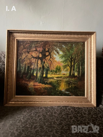 Маслена картина на F. Van Olleck, 20ти век