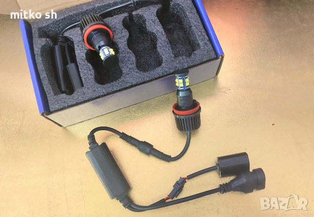 H8 Led ангелски очи автомобилни крушки, снимка 10 - Аксесоари и консумативи - 52577068