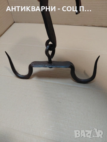 Соц Стар Ръчно Кован Ченгел За Дране На Животни. НОМЕР 391., снимка 7 - Антикварни и старинни предмети - 54237767
