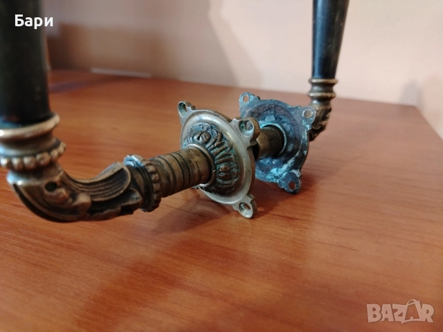 Антични бронзови дръжки за врата с рог , снимка 9 - Антикварни и старинни предмети - 52193395