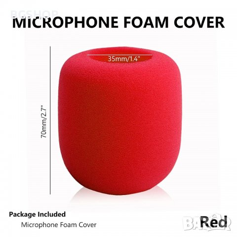 Ветробран за Микрофон / Sponge / - Червен, снимка 4 - Други - 38153167