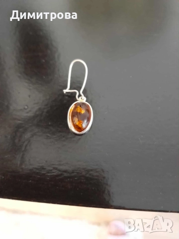 Единични обеци сребро, снимка 3 - Обеци - 52347791