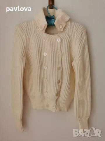 Mодерна  жилетка цвят екрю, снимка 1