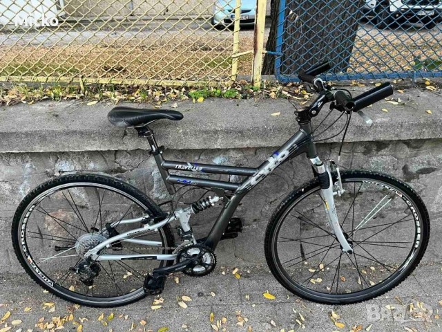 28 цола алуминиев велосипед с 21 скорости усилени капли амортисьори предни и задни като нов , снимка 6 - Велосипеди - 52166345