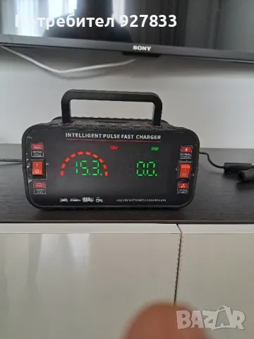 зарядно за акумулатори 100W 8A 12 и 24V за автомобили, мотори, лодки и камиони. , снимка 1