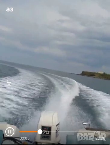 Моторна лодка/скутер Larson с извънбордов двигател Jonson 70к.с., тента, снимка 4 - Воден транспорт - 37632179