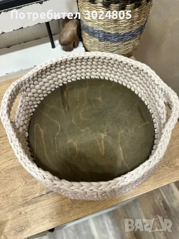 Плетен панер, снимка 2 - Декорация за дома - 47271455