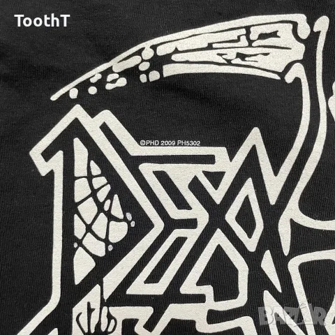 Vintage Метал Тениска: Death Skull Logo 2009, снимка 3 - Тениски - 55783081