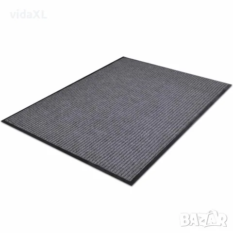 vidaXL Изтривалка за врата, сива, 90 x 120 см, PVC, снимка 2 - Изтривалки - 56146337